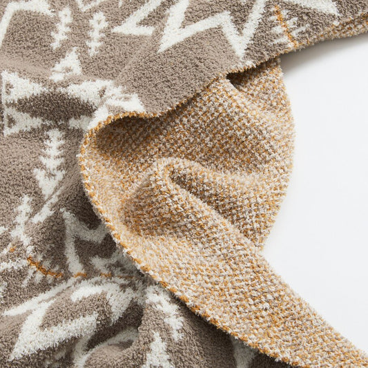 GracefulGlyph Jacquard Throw - CozifyDecor